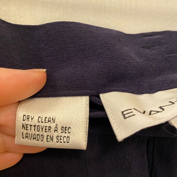 Evan Picone dress navy silk pants size 10 - Picture 4 of 4